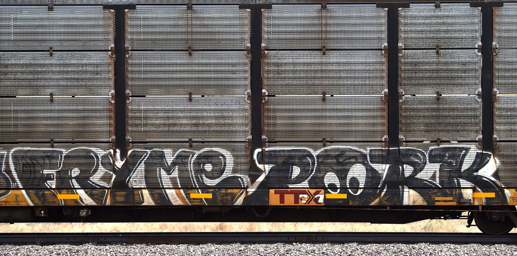 Graffiti rail cars
